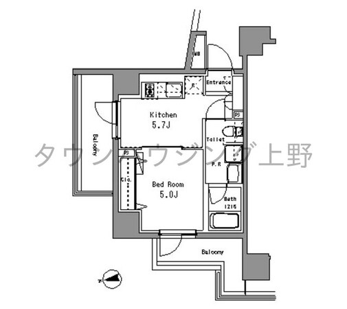 パークアクシス亀戸中央公園の物件間取画像